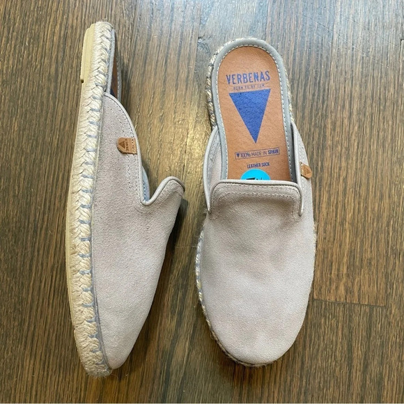 VERBENAS Celia espadrilles suede mules EU 38 Made in Spain - Picture 3 of 12